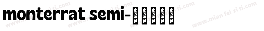 monterrat semi字体转换